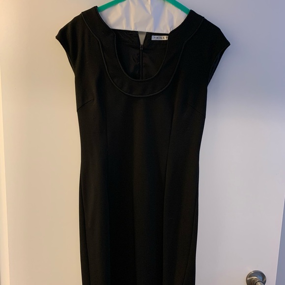 Trina Turk black cocktail dress size 8 - Picture 1 of 6